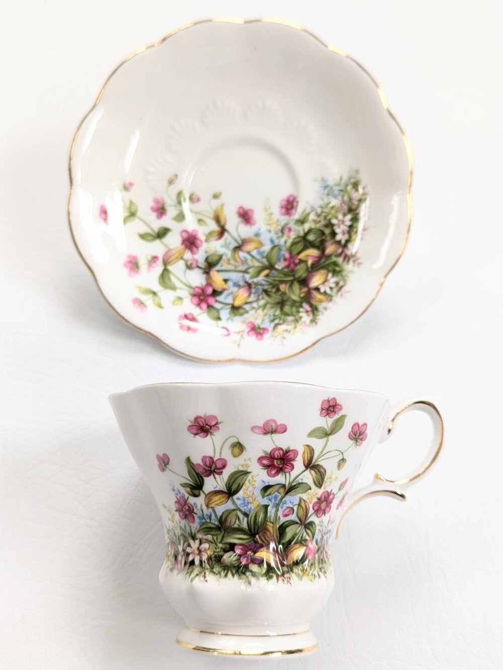 Royal Albert Sunnyside Series Michele Teacup & Saucer English Fine Bone China